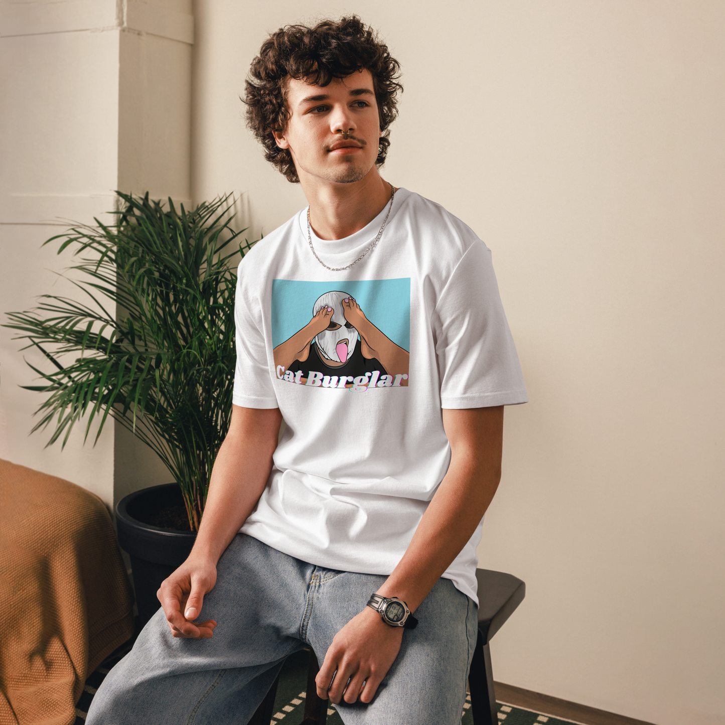 Cat Burglar Tee - Foot Fetish Approved